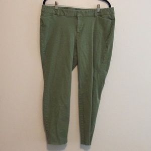 Green pixie pants